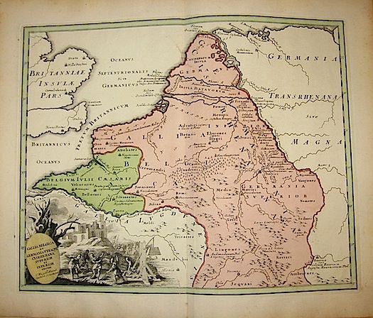 Weigel Christoph Gallia Belgica et Germania Utraque Cisrhenana superior et inferior 1720  Norimberga